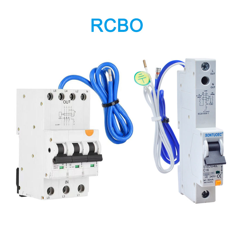 6KA 3P+N прекъсвач на веригата за изтичане A (AC) Тип RCBO с кабел